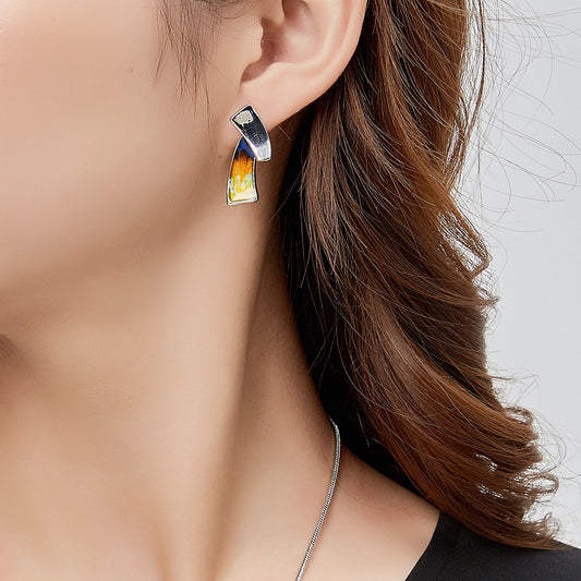 Boucle d'oreille tige Arata