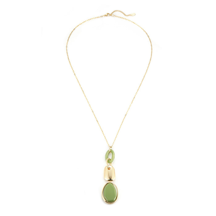 Sautoir Chada en acier doré à l'or fin