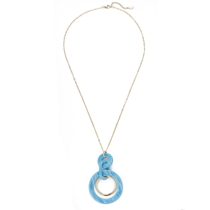 Sautoir Chadia en acier doré à l'or fin