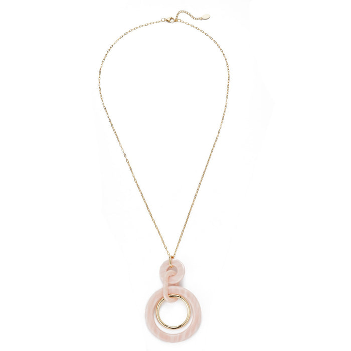 Sautoir Chadia en acier doré à l'or fin