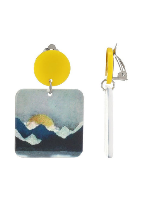 Boucles d'oreilles clip Fabricia en acier inoxydable