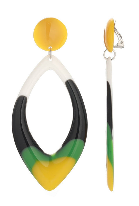 Boucles d'oreilles clip Fabriza en acier inoxydable