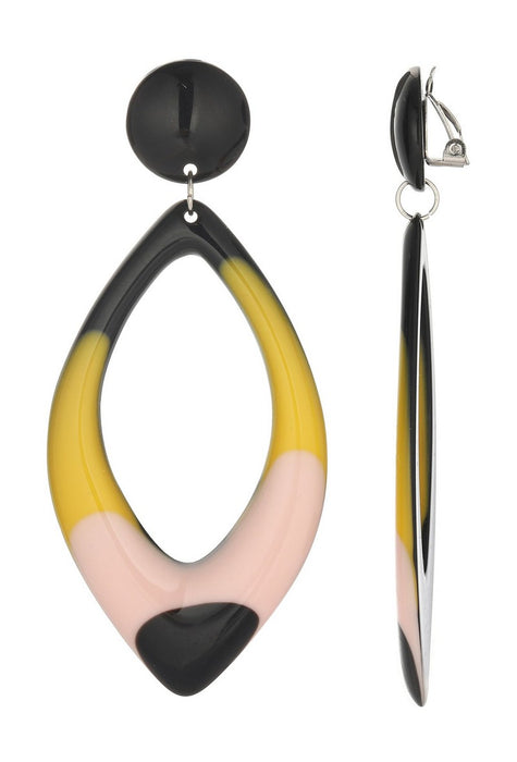Boucles d'oreilles clip Fabriza en acier inoxydable
