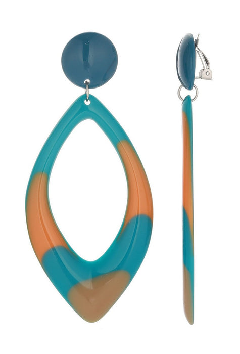 Boucles d'oreilles clip Fabriza en acier inoxydable