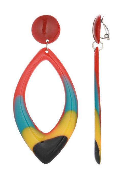 Boucles d'oreilles clip Fabriza en acier inoxydable