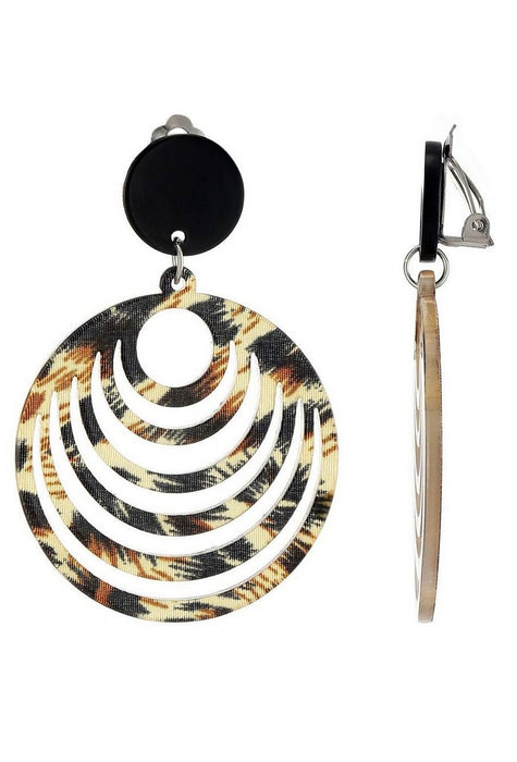 Boucles d'oreilles clip Faouzia en acier inoxydable