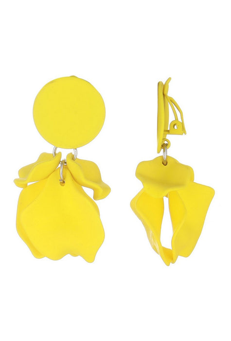 Boucles d'oreilles clip Flick en acier inoxydable
