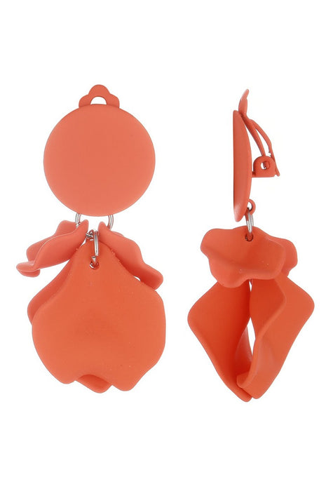 Boucles d'oreilles clip Flick en acier inoxydable