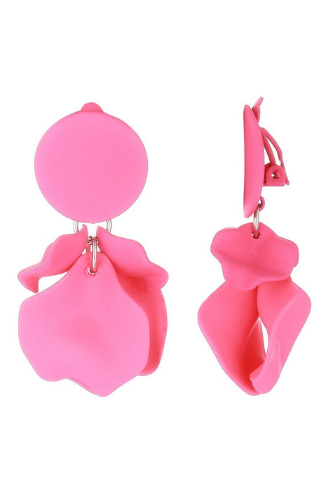 Boucles d'oreilles clip Flick en acier inoxydable