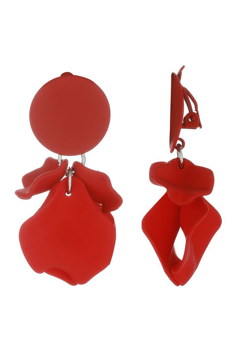 Boucles d'oreilles clip Flick en acier inoxydable