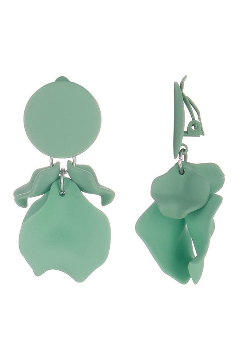 Boucles d'oreilles clip Flick en acier inoxydable