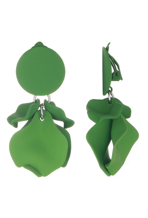 Boucles d'oreilles clip Flick en acier inoxydable