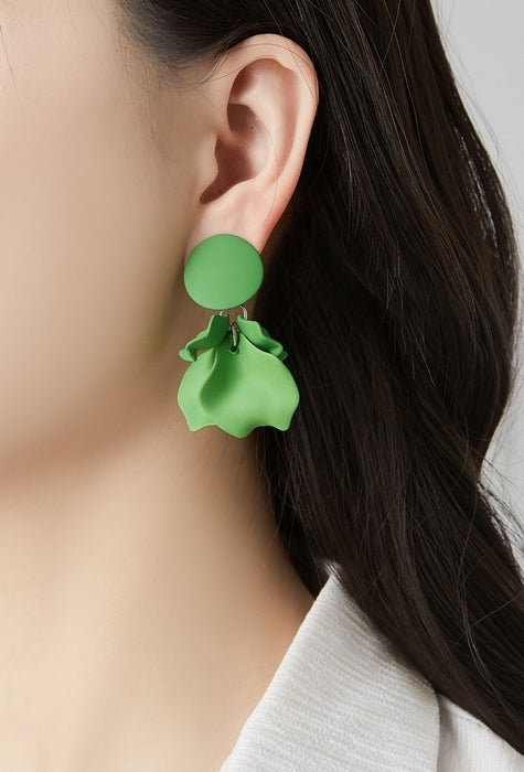 Boucles d'oreilles clip Flick en acier inoxydable