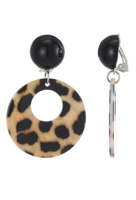 Boucles d'oreilles clip Florencia en acier inoxydable