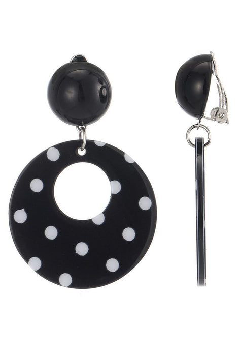 Boucles d'oreilles clip Florencia en acier inoxydable