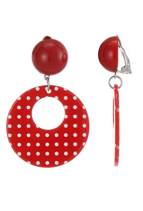 Boucles d'oreilles clip Florencia en acier inoxydable