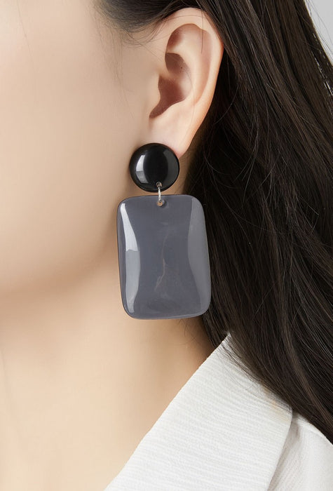 Boucles d'oreilles clip France en acier inoxydable