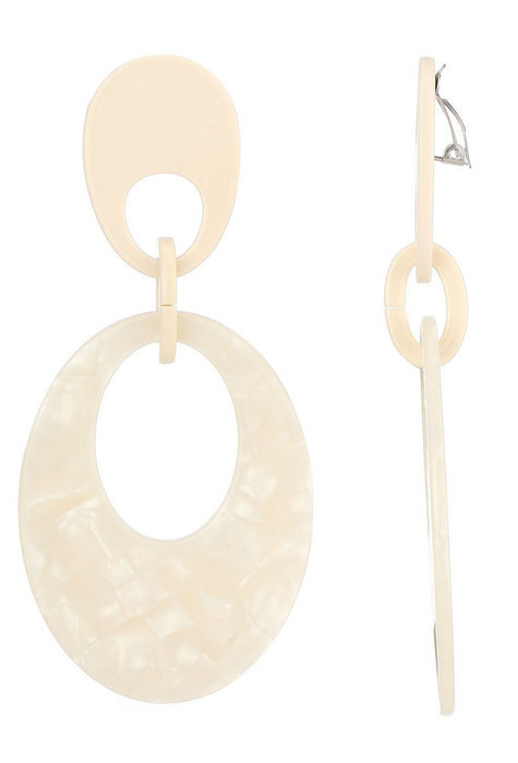 Boucles d'oreilles clip Norene en acier inoxydable