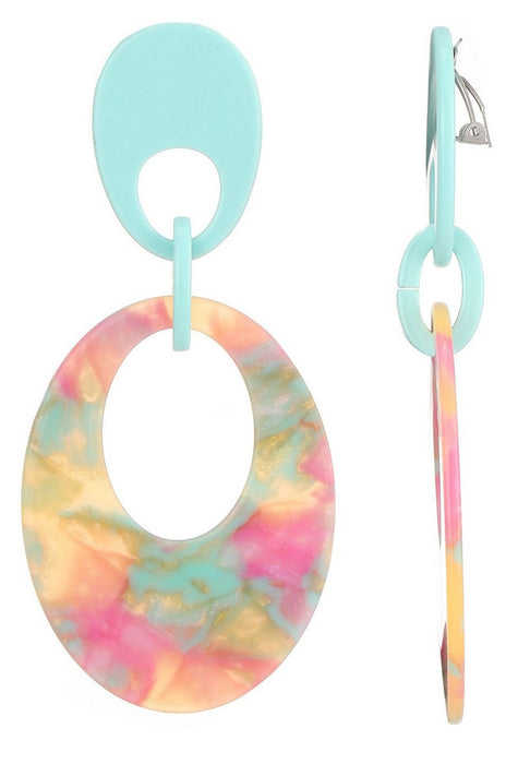 Boucles d'oreilles clip Norene en acier inoxydable