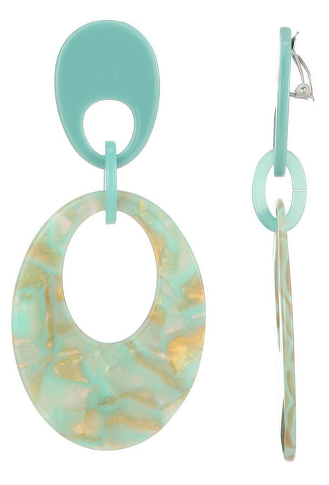 Boucles d'oreilles clip Norene en acier inoxydable