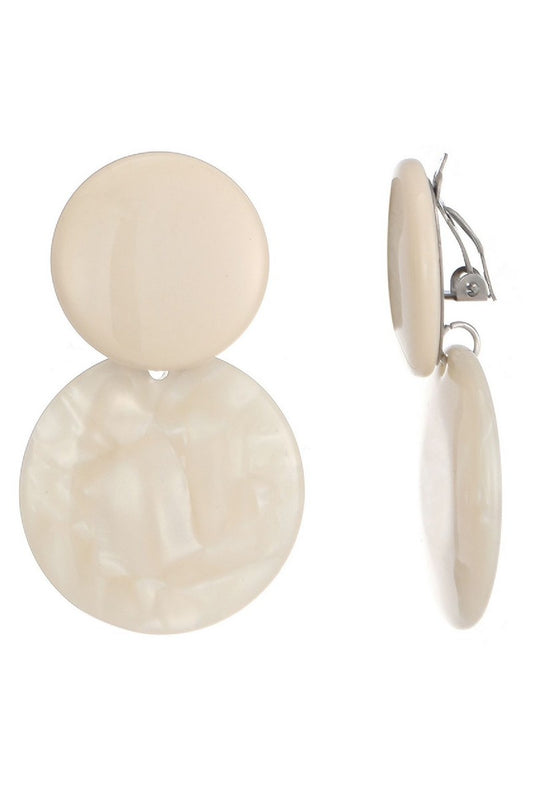 Boucles d'oreilles clip Nuala en acier inoxydable