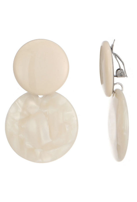 Boucles d'oreilles clip Nuala en acier inoxydable