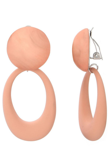 Boucles d'oreilles clip Nura en acier inoxydable