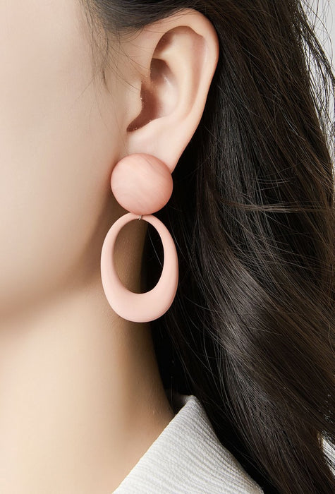 Boucles d'oreilles clip Nura en acier inoxydable