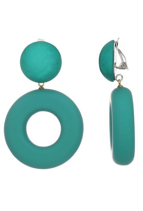 Boucles d'oreilles clip Nurit en acier inoxydable