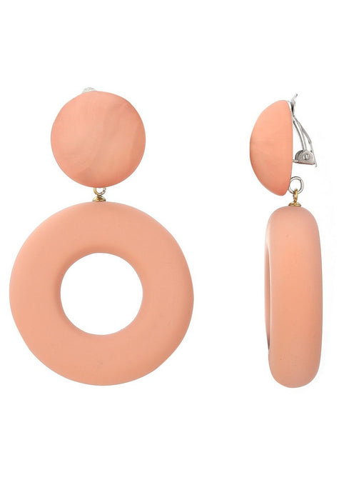 Boucles d'oreilles clip Nurit en acier inoxydable