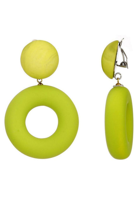 Boucles d'oreilles clip Nurit en acier inoxydable