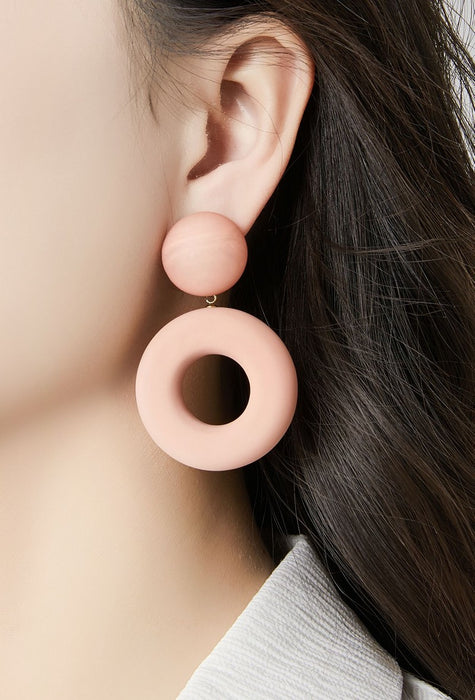 Boucles d'oreilles clip Nurit en acier inoxydable