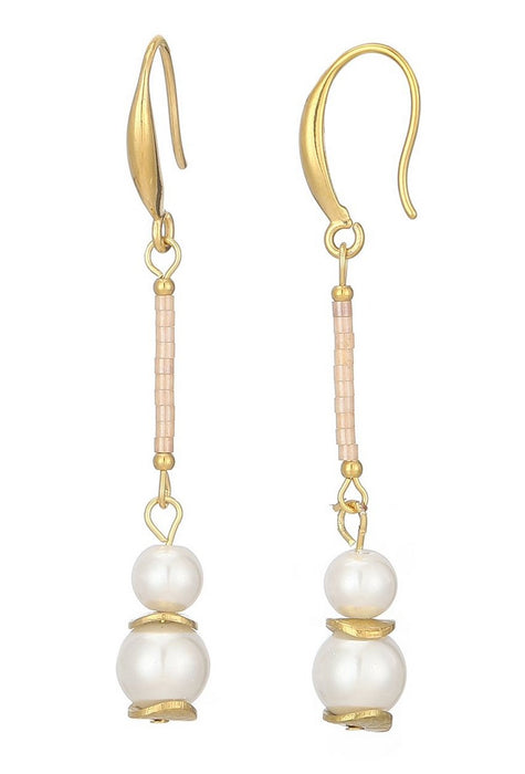 Boucle d'oreille crochet Talitha en acier inoxydable