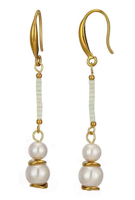 Boucle d'oreille crochet Talitha en acier inoxydable