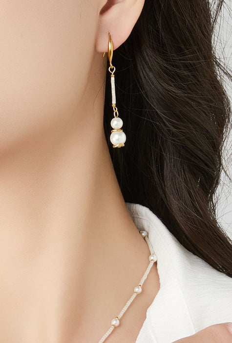 Boucle d'oreille crochet Talitha en acier inoxydable