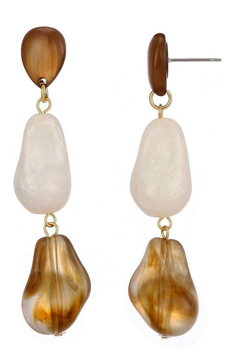 Boucle d'oreille tige Tapiwa en acier inoxydable