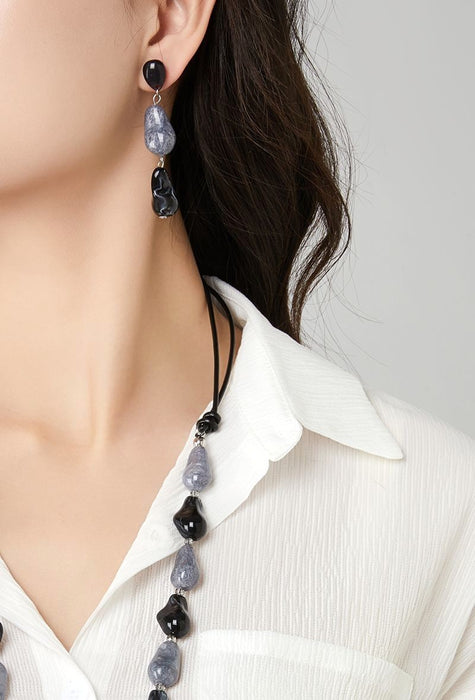 Boucle d'oreille tige Tapiwa en acier inoxydable