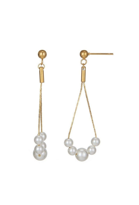 Boucle d'oreille tige Taria en acier inoxydable