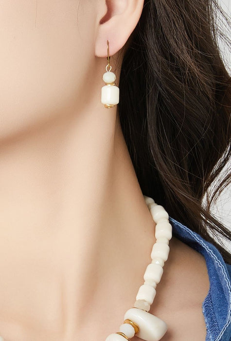 Boucle d'oreille tige Tarnime en acier inoxydable