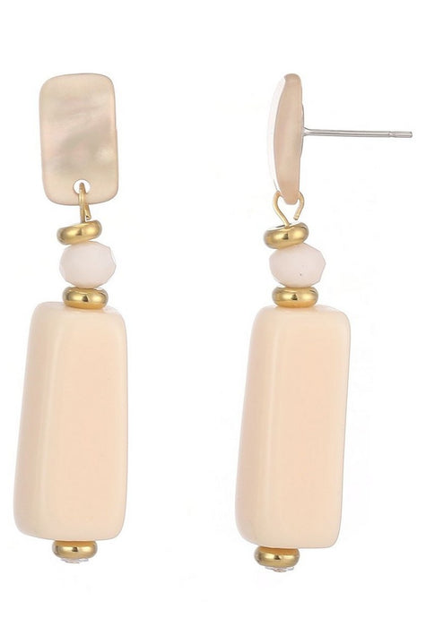 Boucle d'oreille tige Terhi en acier inoxydable