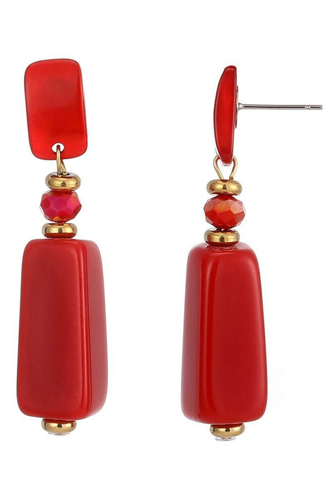 Boucle d'oreille tige Terhi en acier inoxydable