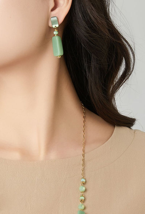 Boucle d'oreille tige Terhi en acier inoxydable