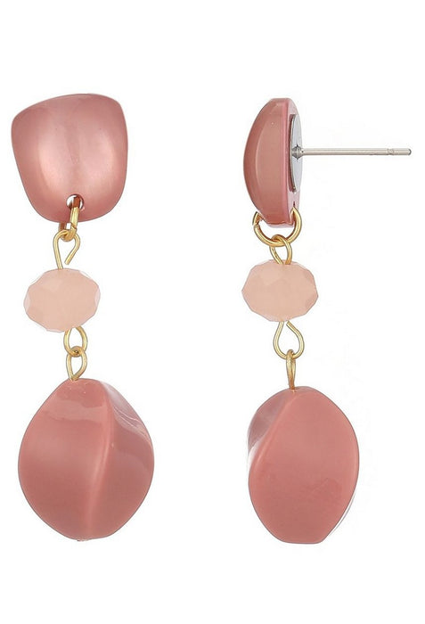 Boucle d'oreille tige Thema en acier inoxydable