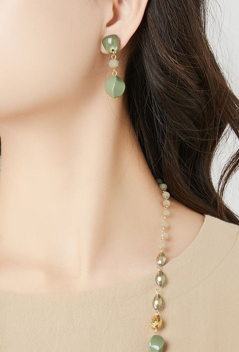 Boucle d'oreille tige Thema en acier inoxydable