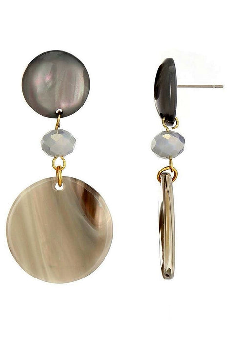 Boucle d'oreille tige Tualenn en acier inoxydable