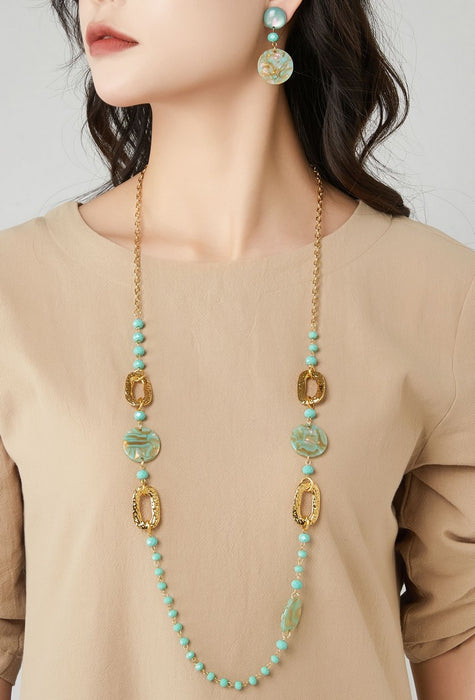 Sautoir Tualenn en acier inoxydable