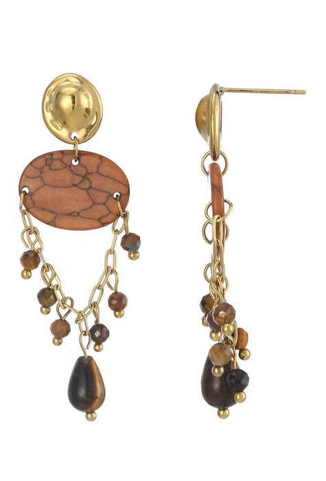 Boucle d'oreille tige Ulco en acier inoxydable