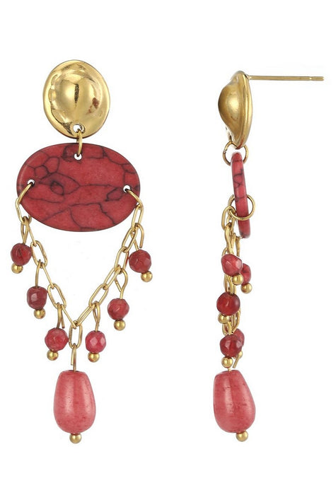 Boucle d'oreille tige Ulco en acier inoxydable