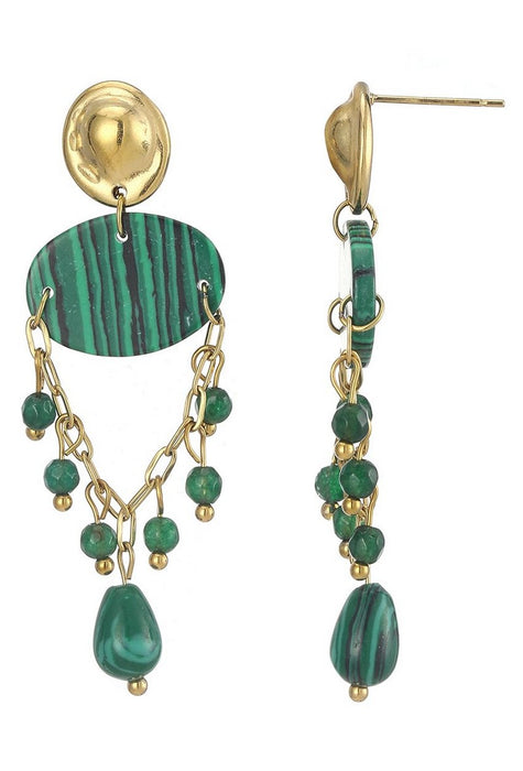 Boucle d'oreille tige Ulco en acier inoxydable