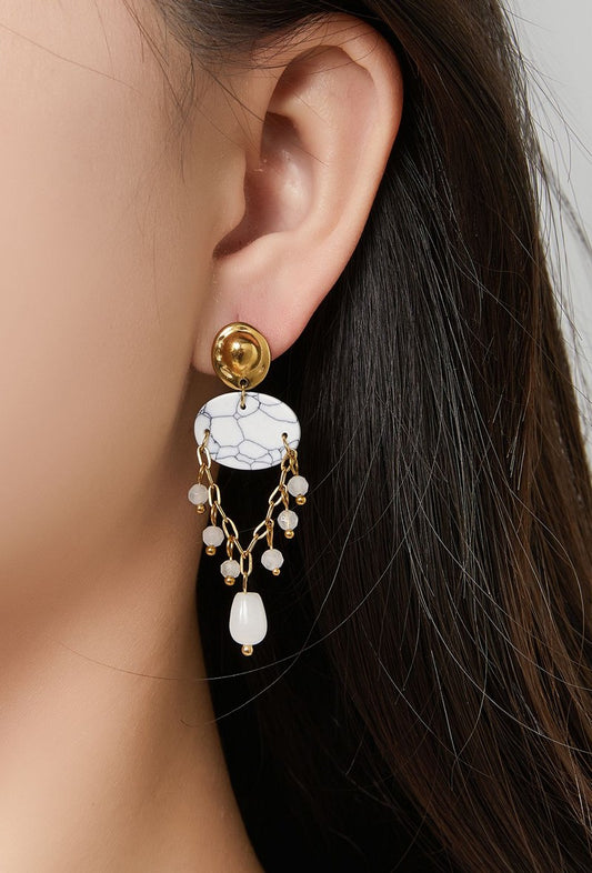 Boucle d'oreille tige Ulco en acier inoxydable